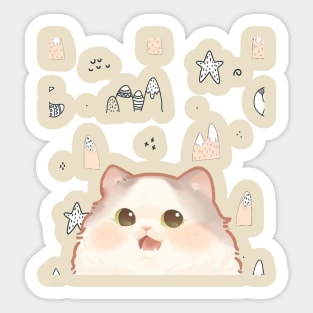 Happy Dream Cat Sticker